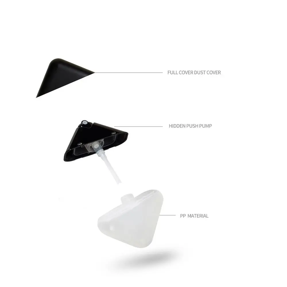 28ml Refillable Travel Perfume Fine Mist Card Shape Sub-bottling Spray Bottle Lotion Bottle Flat Type