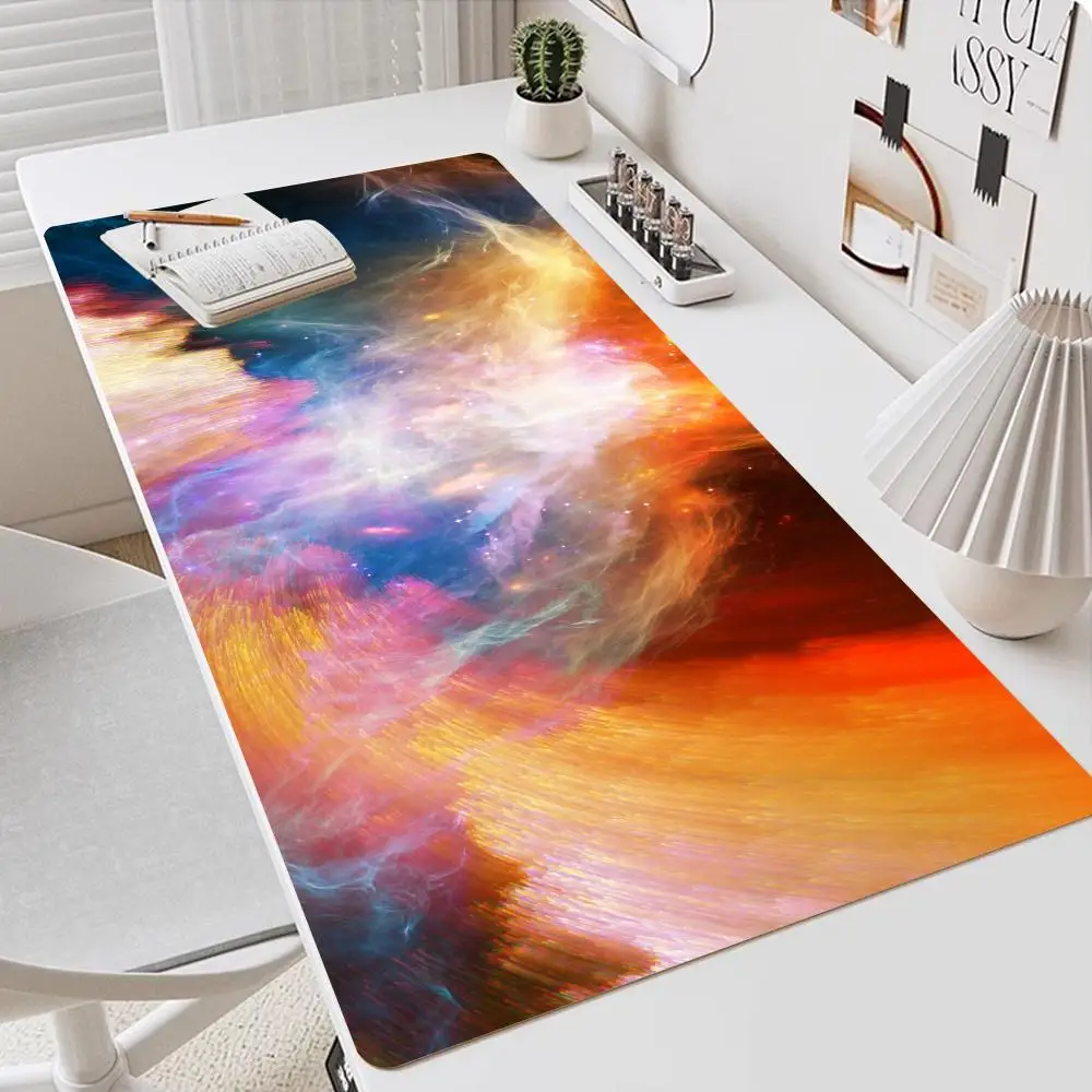 Galaxy Space Universe Mouse Pad XXL Gaming Accessories Office Gamer Keyboard Desk Mat Non-Slip Laptop Notebook rubber Mousepad