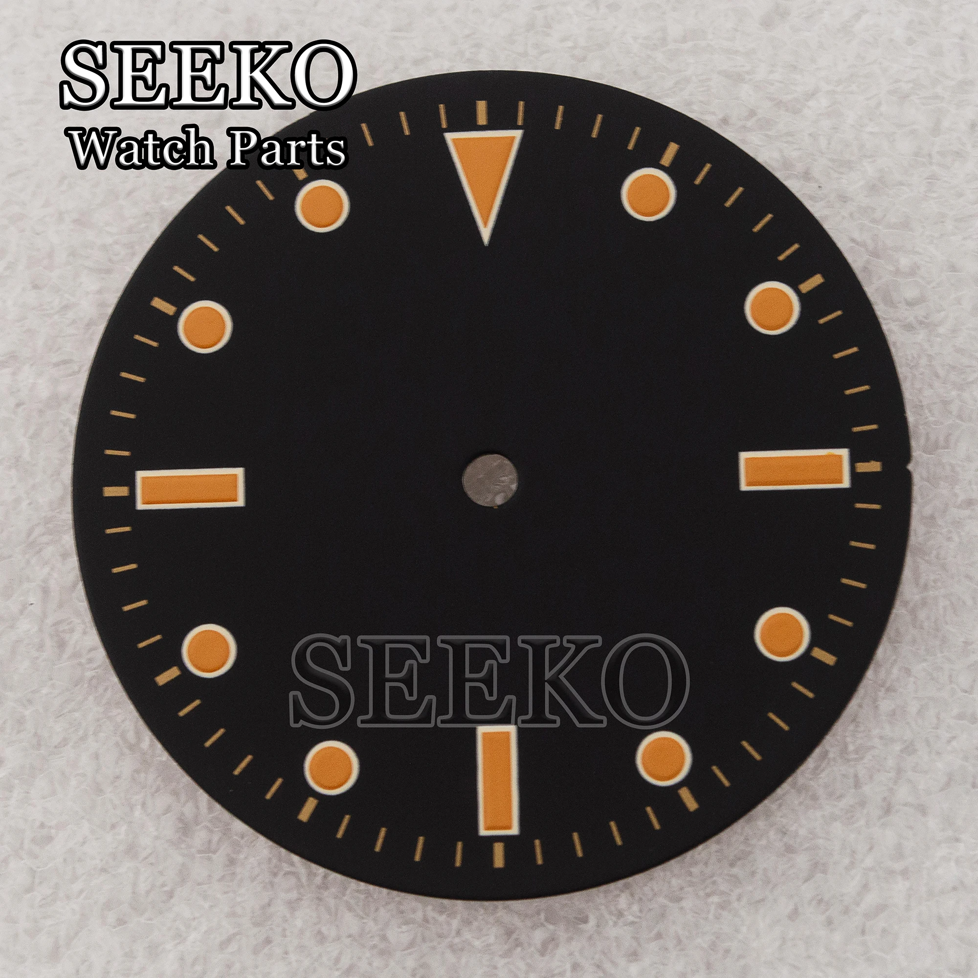 39mm Black Sandwich Watch Dial Face Luminous Markers Hands Set Fit PAM 6154 Case ETA6497 6498 ST3600 3620 Hand Winding Movement