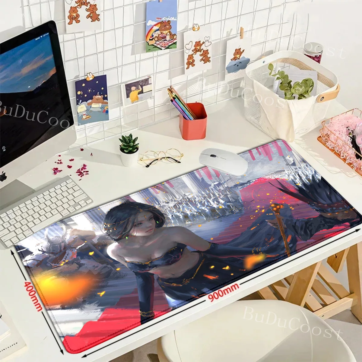 Anime Ghost Blade Ice Princess mousepad Anime mouse pad Gamer XL Computer Home Mousepad XXL Mouse Mat Non-Slip teclado mouse pad