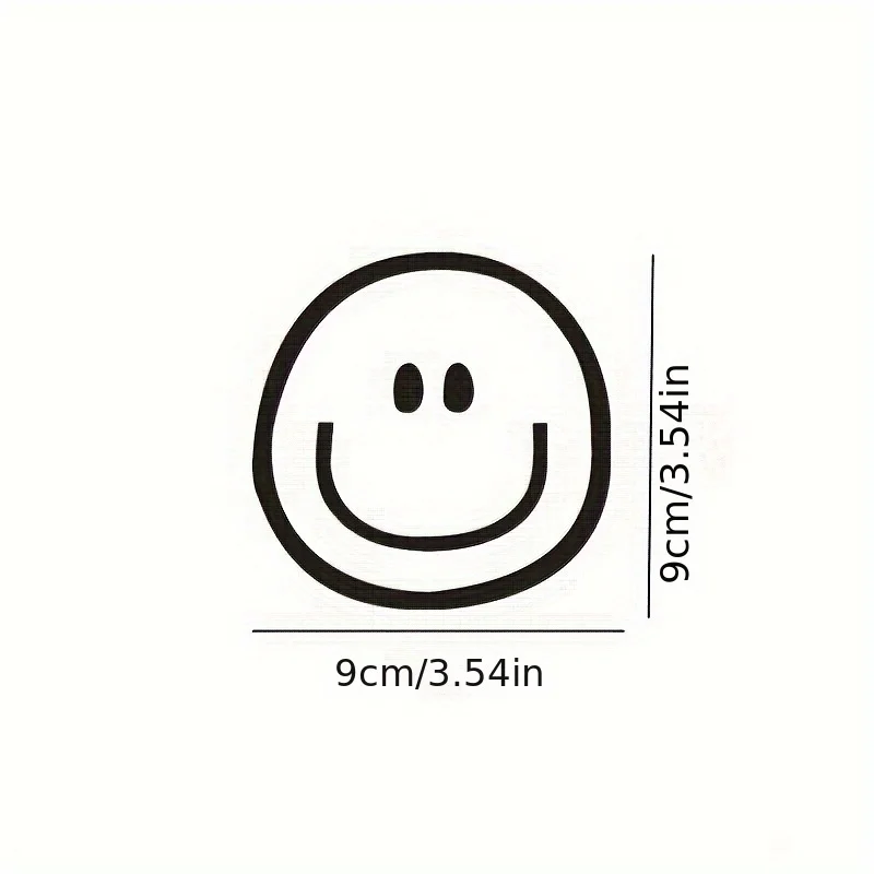 Trendy Fashion Personality Smile Expression Motorcycle Sticker, Very Suitable, Car, Truck, SUV, Motorcycle, Notebook, Helmet