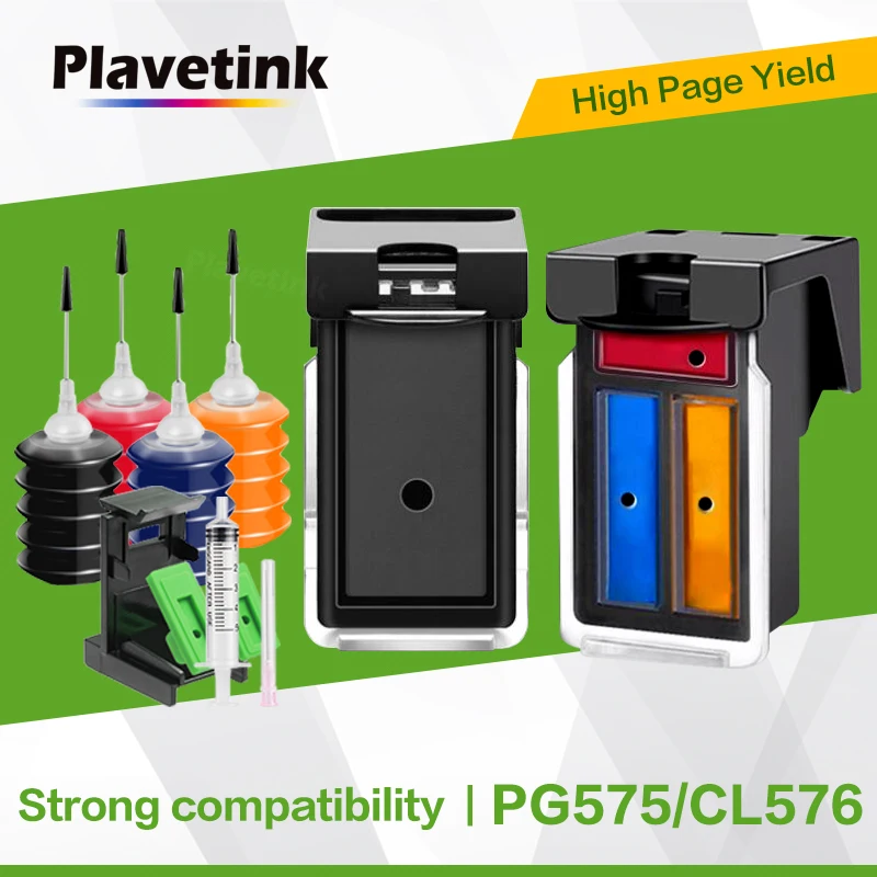 Совместимый картридж Plavetink для струйного принтера Canon 575 576 PG-575 CL-576 Pixma TS3550i TS3551i TR4750i TR4751i