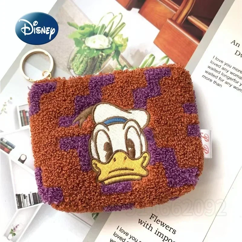 Nueva cartera Zero de felpa de Mickey de Disney, marca de lujo, tendencia de moda, billetera Zero, billetera bonita de dibujos animados para niños, billetera Zero de alta calidad