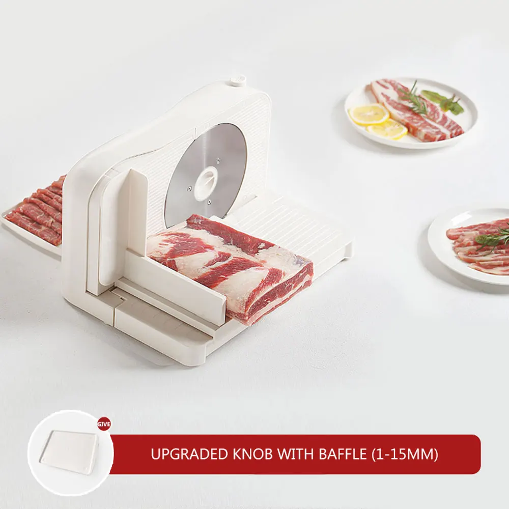 

Electric mutton roll slicer Small frozen meat fat beef slicer Meat slicer Household meat slicer