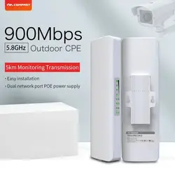 3-5KM 5.8G Router WIFI CPE per esterni 900Mbps estensore a lungo raggio amplificatore di segnale ad alta potenza ripetitore a ponte Wireless impermeabile