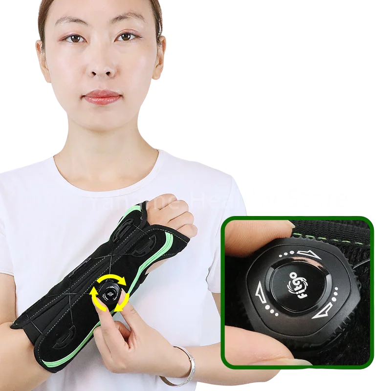 

1PC Adjustable Knob Wrist Brace for Carpal Tunnel Wrist Support with Metal Splint Hand Protector for Pain Relief Injuries Sprain