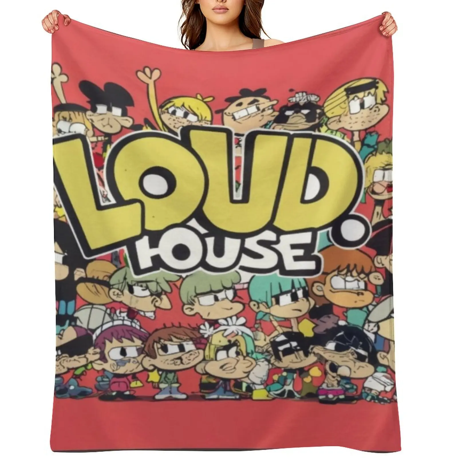 

Loud House Throw Blanket anime Personalized Gift Loose Baby Blankets
