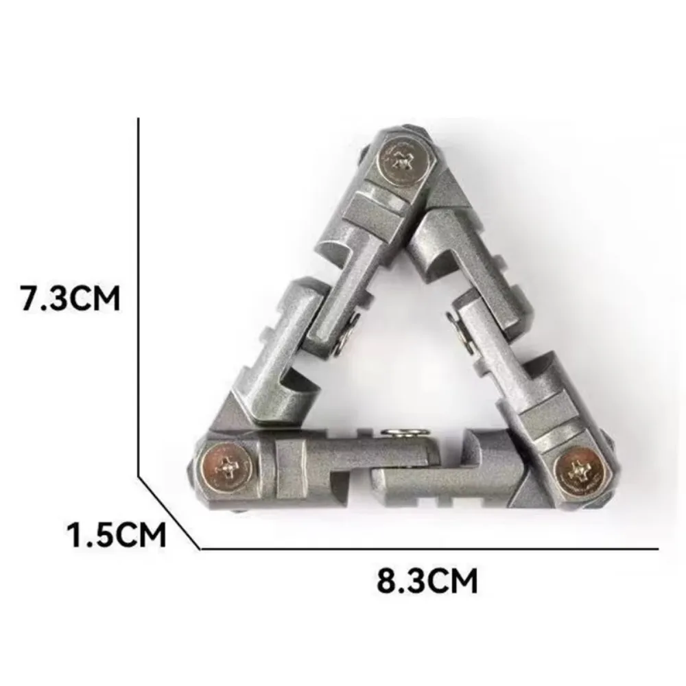 Nova corrente de metal edc brinquedo fidget adulto antiestresse alívio do estresse exercitador de mão criativo brinquedos para autismo tdah descompressão