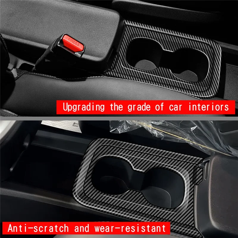 

Firmly Car Front Console Armrest Water Cup Holder Frame Cover Trim Panel Sticker For For Toyota Voxy/Noah90 Series 2022+ RHD