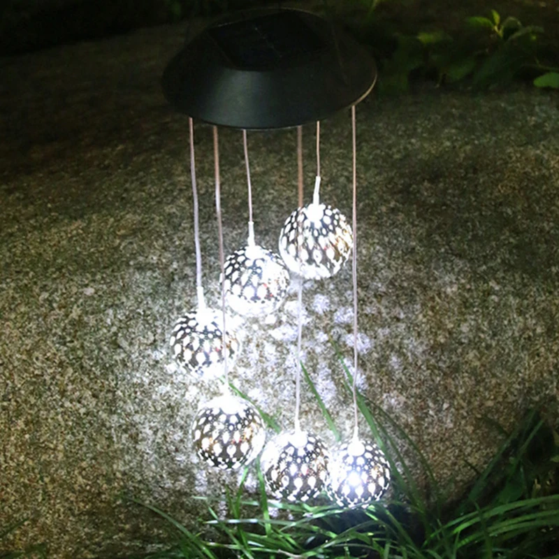 ثريا شمسية للشرفة ، الشرفة ، الترتيب ، مصابيح أجراس الرياح ، في الهواء الطلق ، الفناء ، الحديقة ، الديكور ، ماء ، أضواء معلقة صغيرة #2