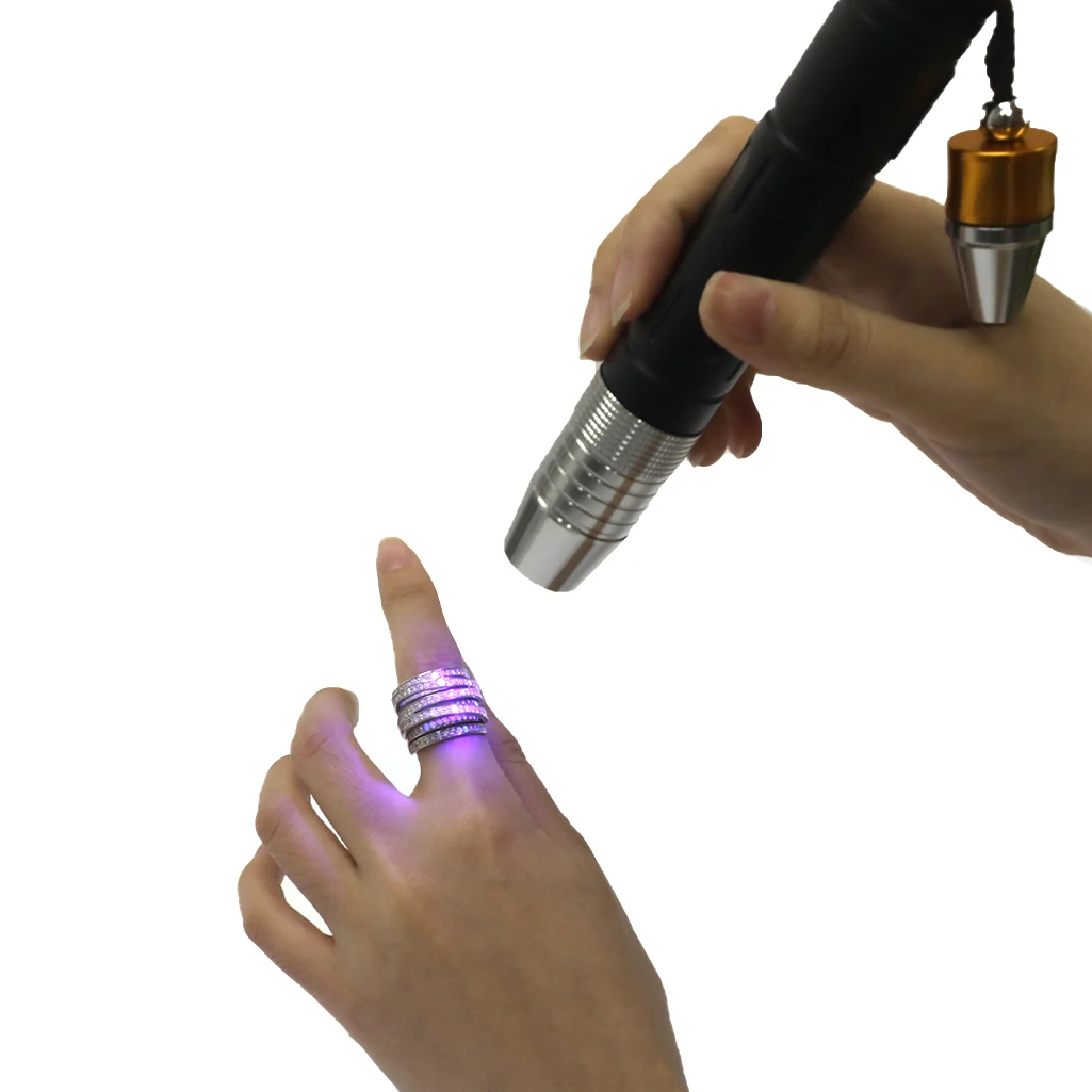 Gem Checking Torch Four-in-One Gem Torch With Rechargeable Battery Yellow White And UV Lighting