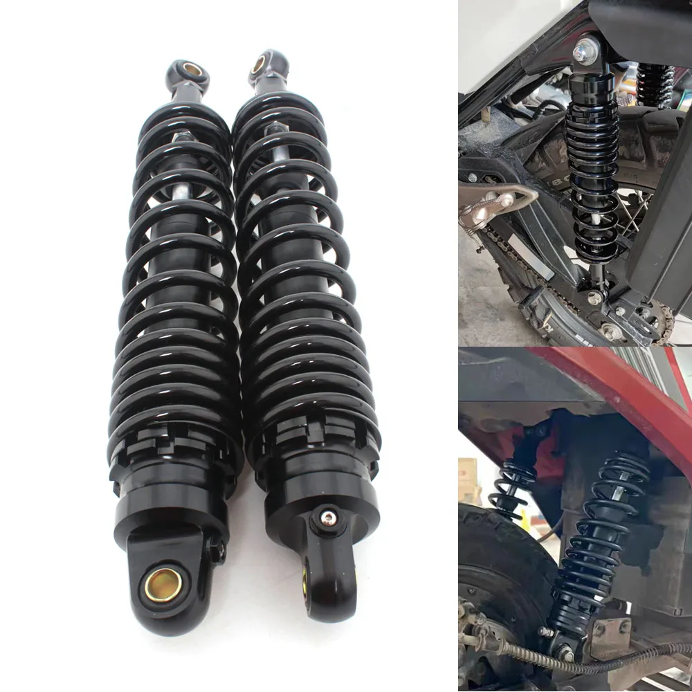 2 Stück 400 mm Stoßdämpfer Hinterradaufhängung für Honda Yamaha Suzuki Kawasaki ATV Go Kart Motorradzubehör