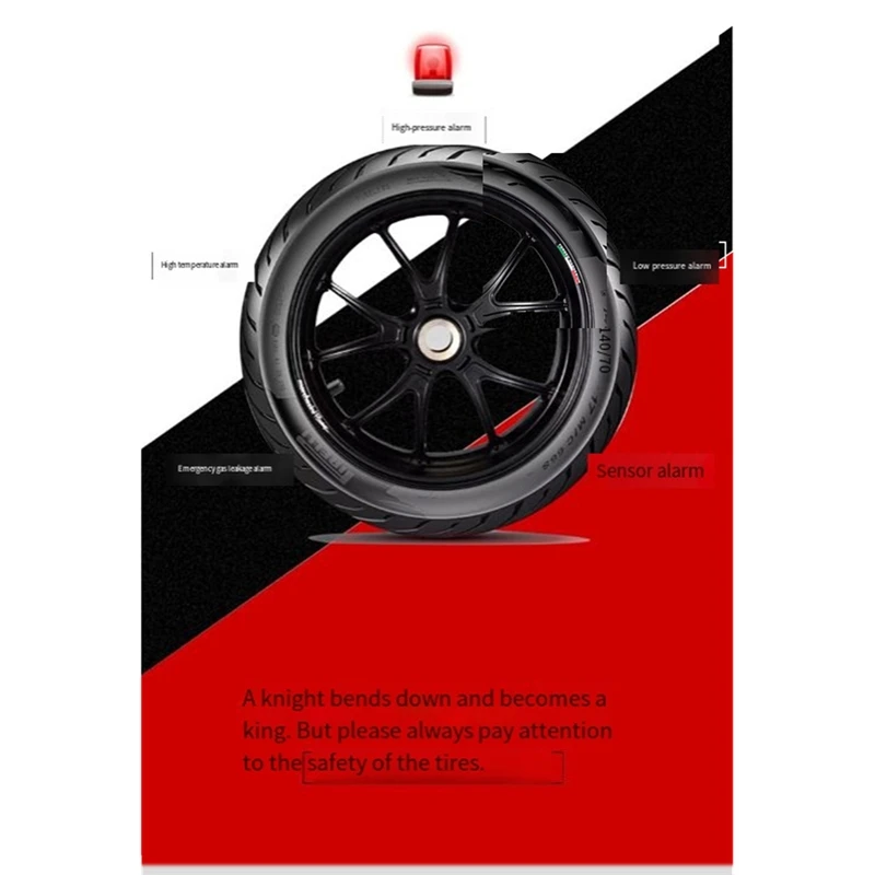 Super Sale Motorcycle External Tire Pressure Sensor Bluetooth 4.0 BLE TPMS Compatible Include 4.0 Above Android/IOS General