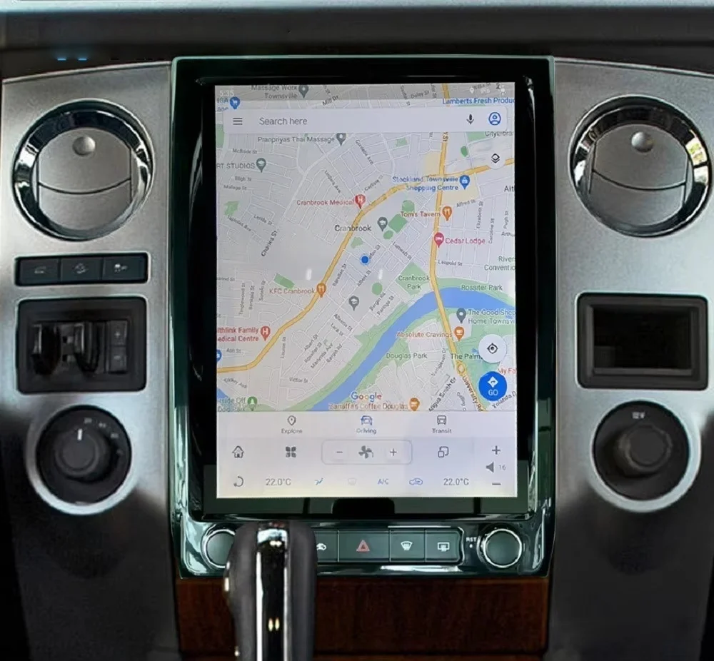 Qualcomm Vrtical Screen Android 13 For Ford Expedition 2007 2008 2009 2010 2011 2012 2013 2014 2015-2017 GPS Receiver Head Unit