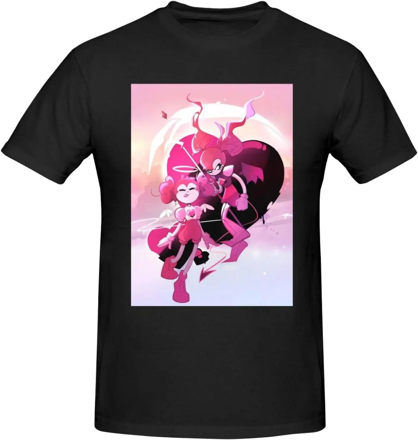 Steven Anime Universe Men's T-Shirt Summer Cotton Crew Neck Short Sleeve Shirts Graphic Tees Black