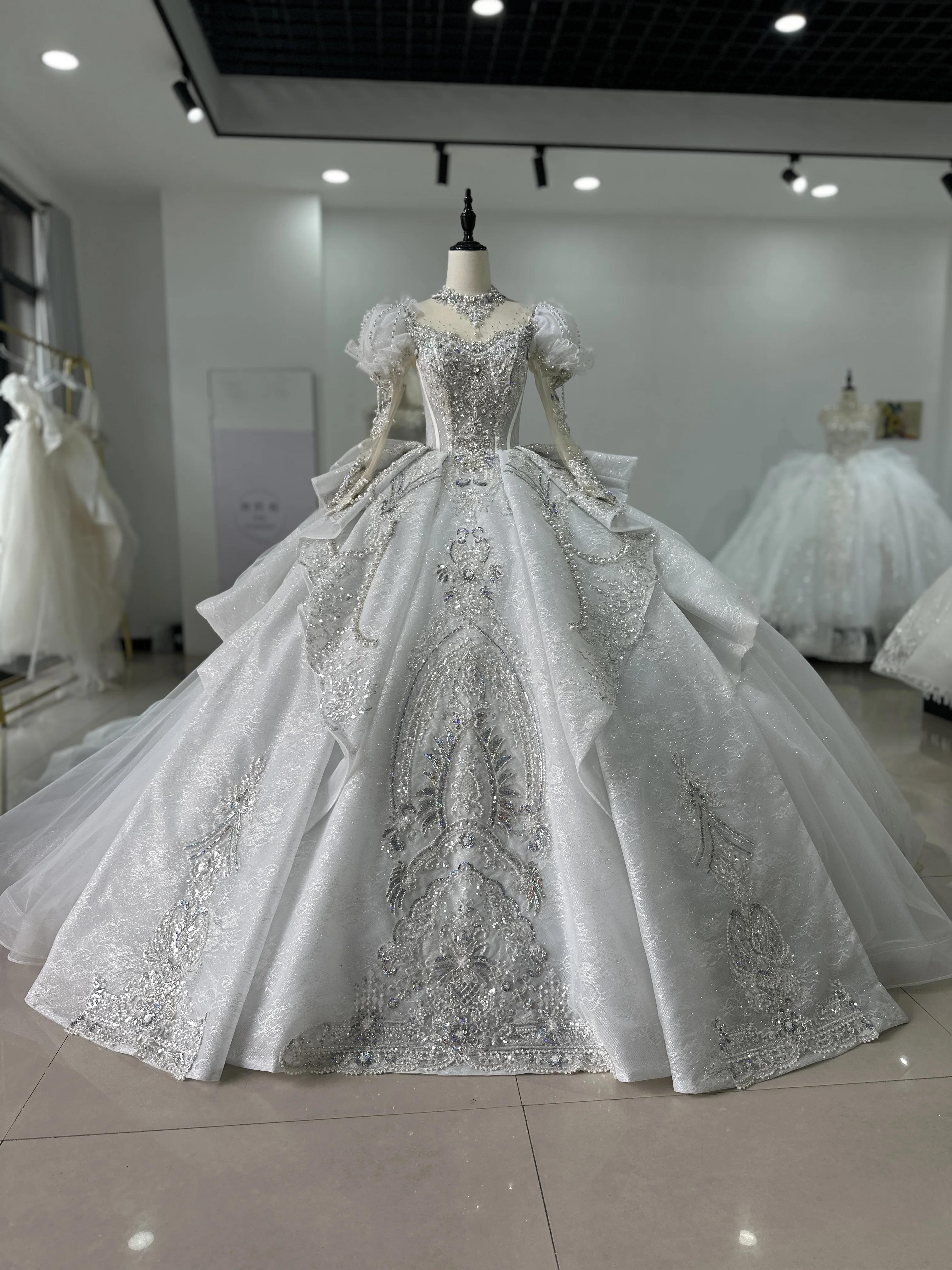 Quinceanera Dress Rmantic 2024 Organza HTL1998 & xs0418