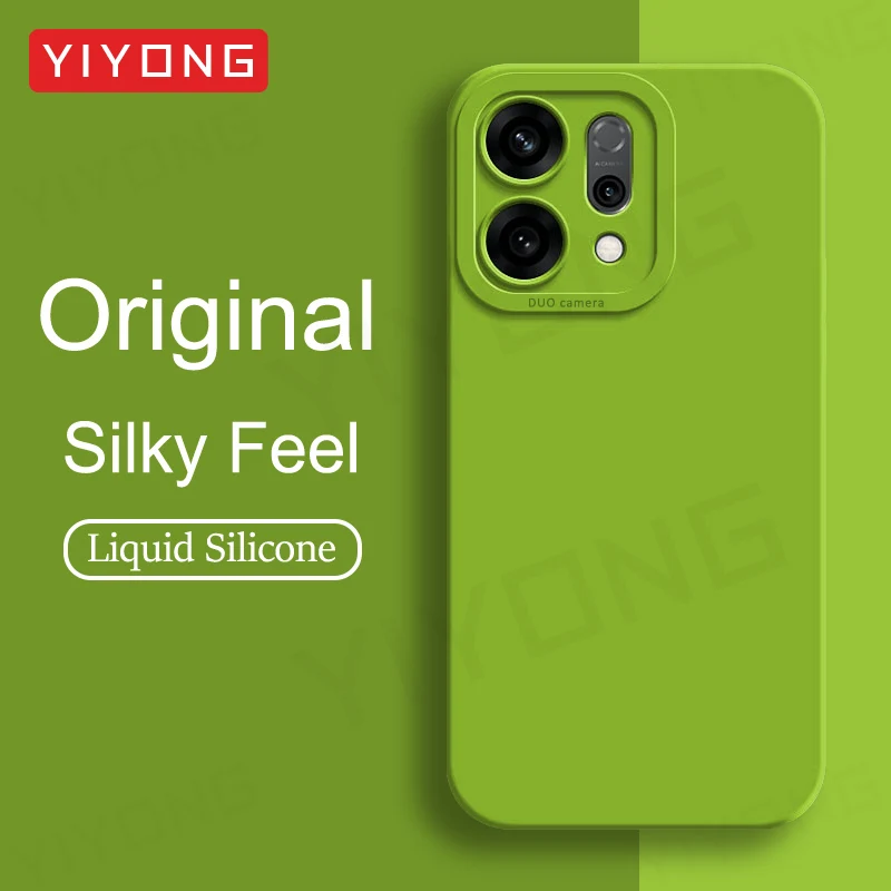 For Reno14 Case YIYONG Silky Feel Liquid Silicone Soft Cover For OPPO Reno 13 14 15 Pro Max Reno13 Reno15 Pro 5G Phone Cases