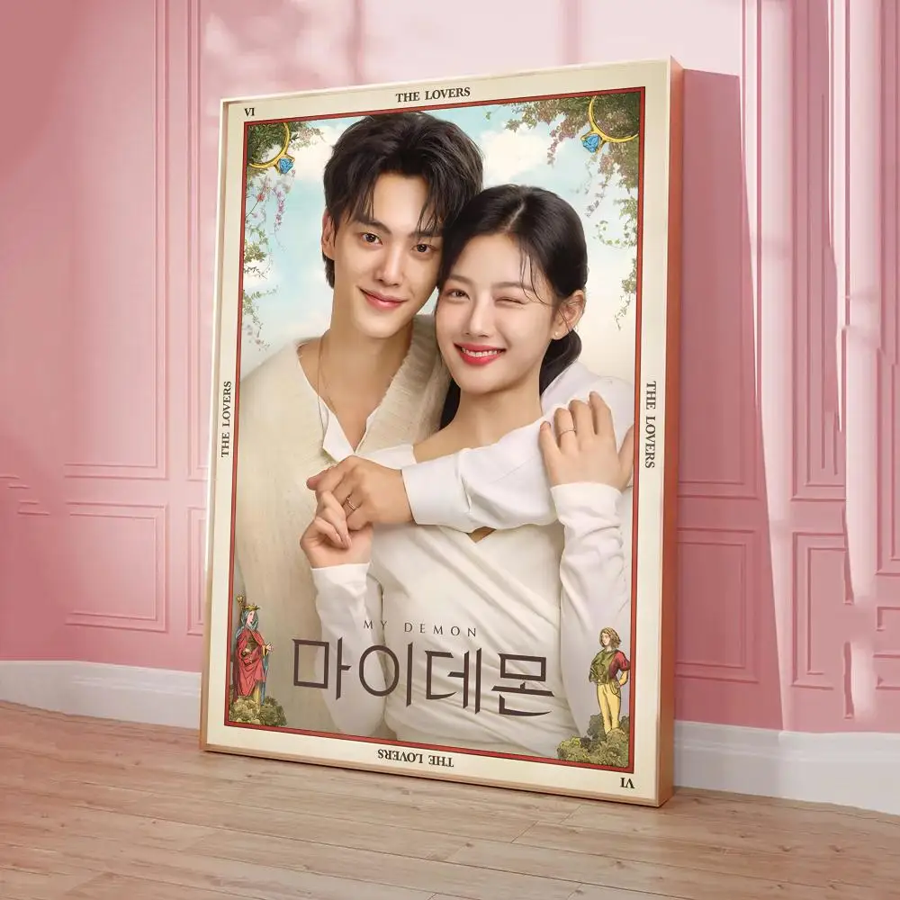 My Demon Kdrama Poster Sticky Posters Retro Kraft Paper Sticker DIY Room Bar Cafe Aesthetic Art Wall Painting