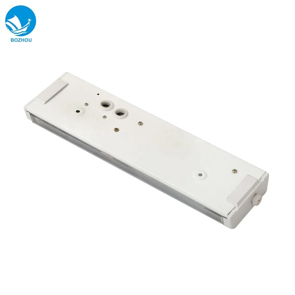Lampada da comodino a LED marina in acciaio bianco con presa per cabina residenziale