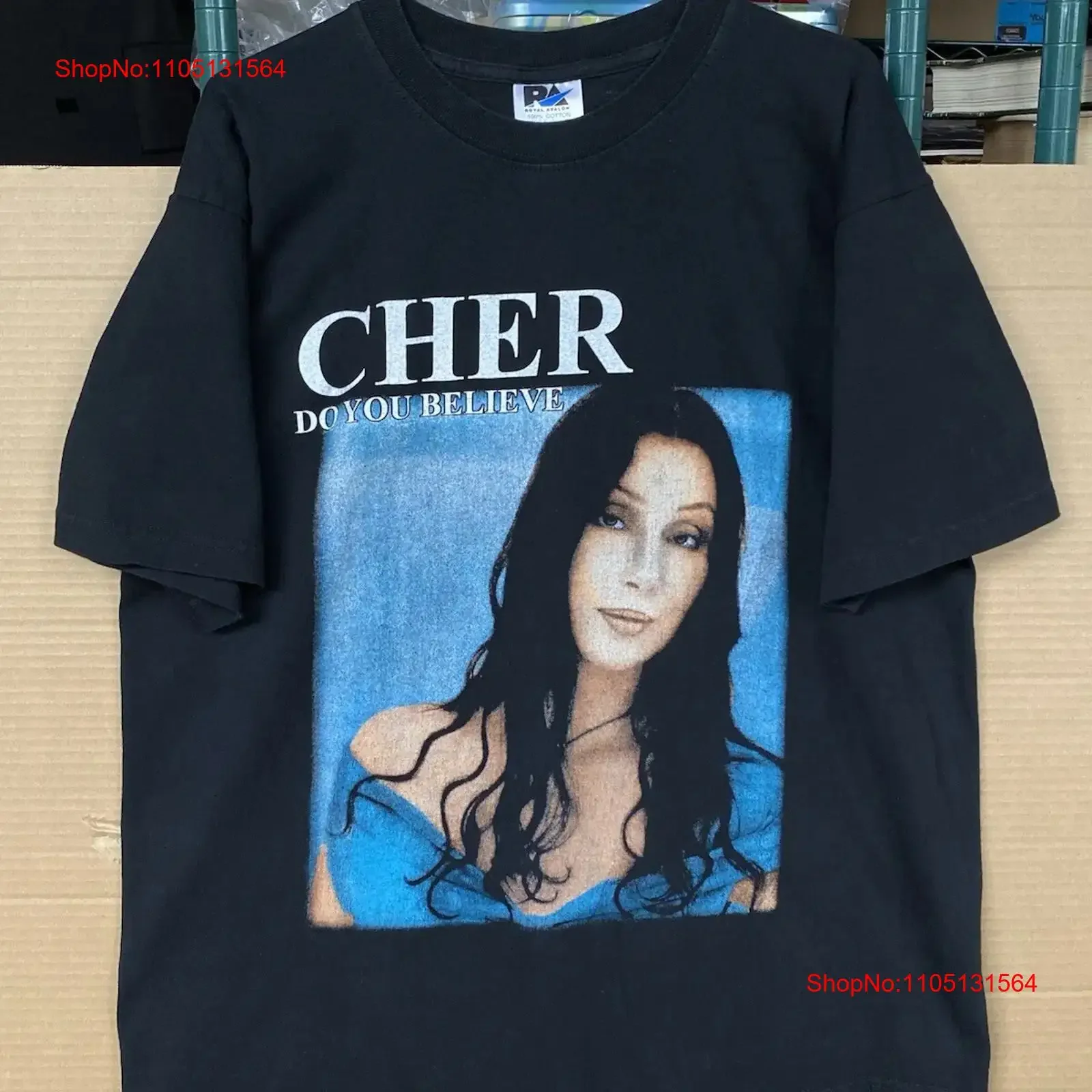 Vintage Cher Do You Believe Tour 1999 2000 Cyndi Lauper camiseta negra talla grande L vintage lavado moda ropa de diseñador suave