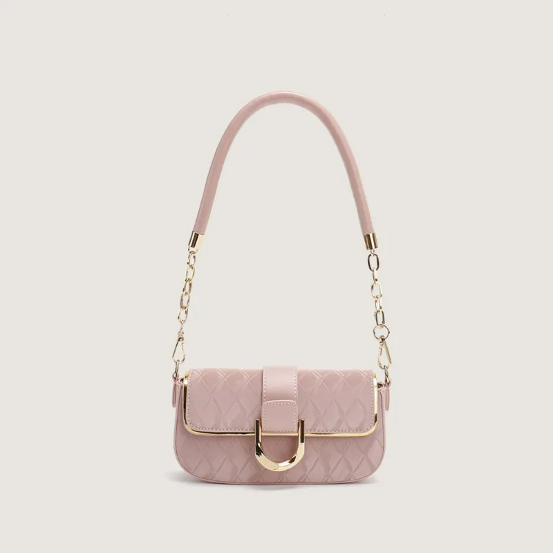 Fashion Shoulder Bags for Women 2025 New Handbags Argyle Chain Woman Crossbody Bag Double-use Small Handbag Female Bag Purse