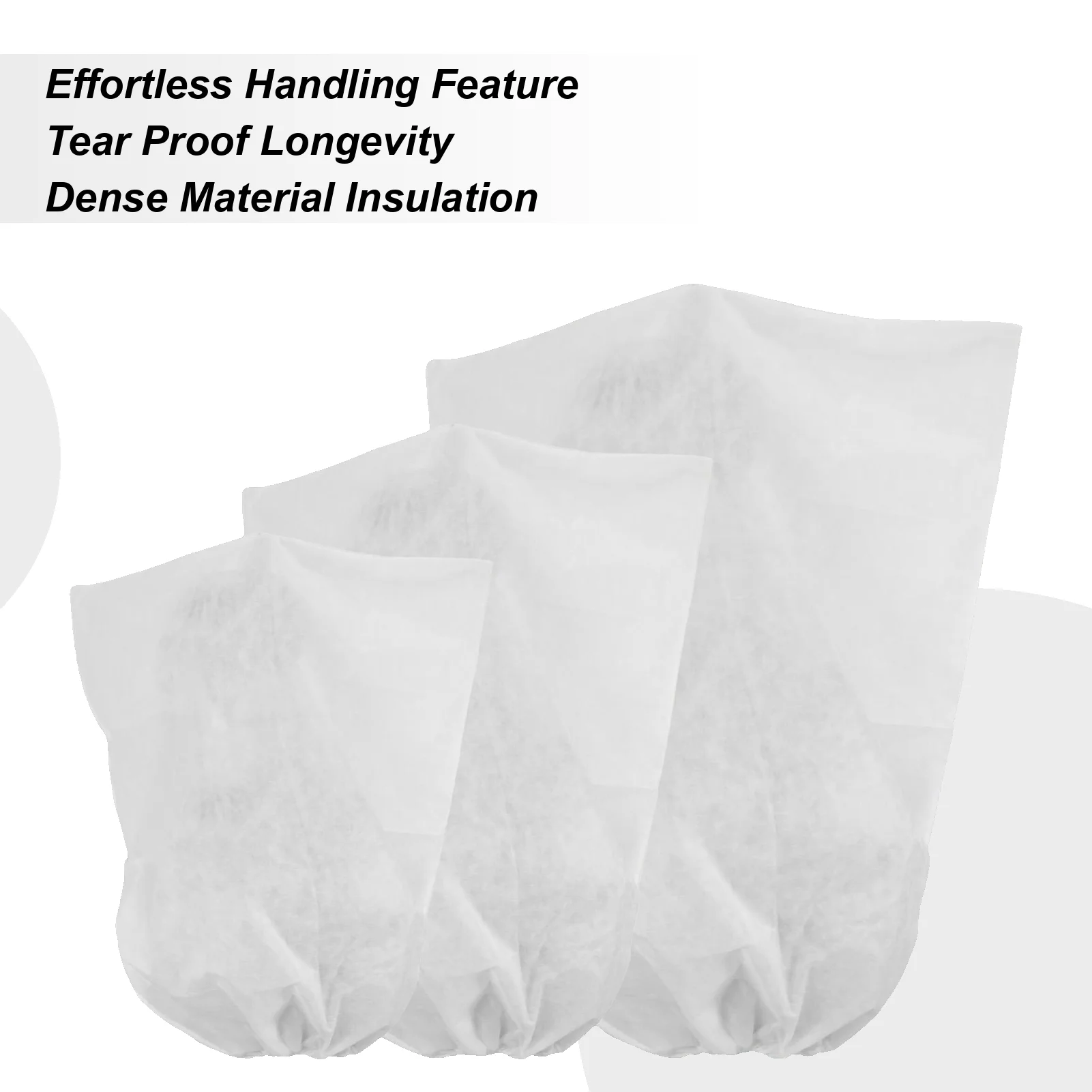 

Plant Covers for Winter Frost Cover Plant Protector Bag with Side Zipper Shrubs Blanket Reusable Winter Greenhouse Flower Wrap