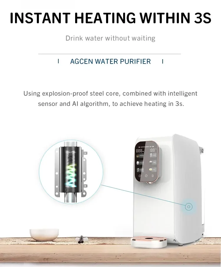 High Quality Counter-Top Reverse Osmosis Water Purifier Hot Sale Pure Water Filtration System