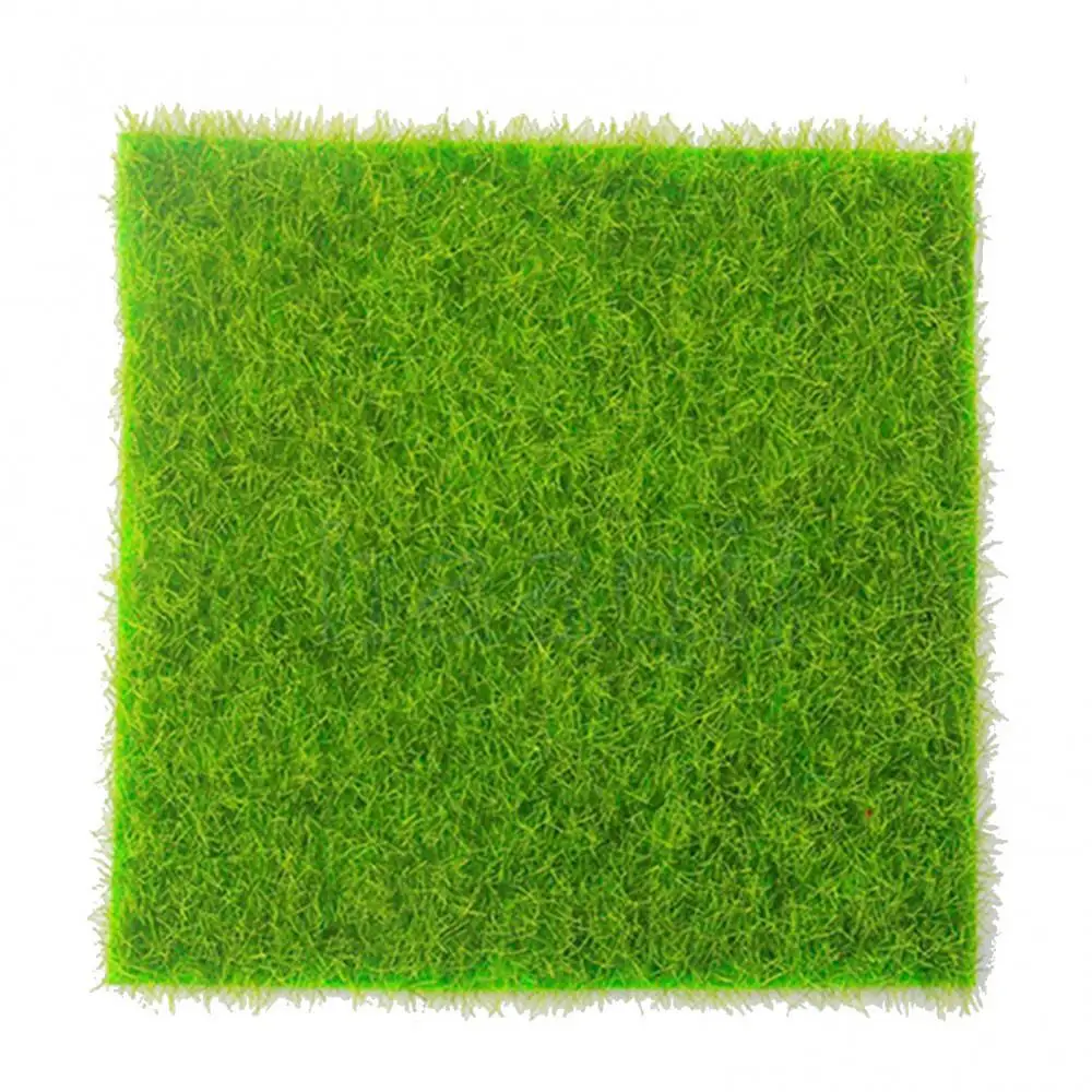 Decoration Ornament Decor Miniature Craft 15x15cm Artificial Garden DIY Articial Lawn Grass for Wedding Xmas Dollhouse Moss