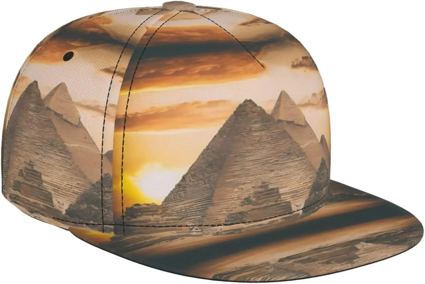 bone-de-beisebol-elegante-com-estampa-de-grande-piramide-egipcia-vintage-para-homens-e-mulheres-a€-“regavel-perfeito-para-viagens
