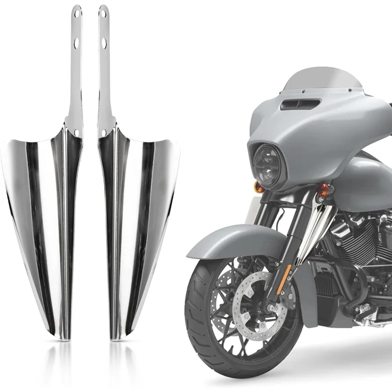 

Motorcycle Fork Mount Wind Deflectors For Touring Road King Street Glide Electra Glide CVO FLHT FLHR Accessories