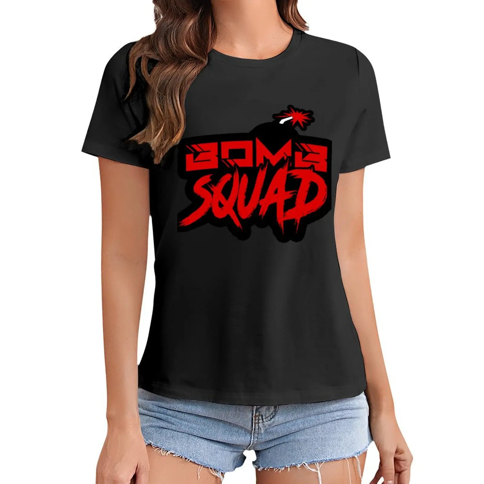 

Bomb Squad T-Shirt shirts graphic tees new edition t shirts for Women loose fit