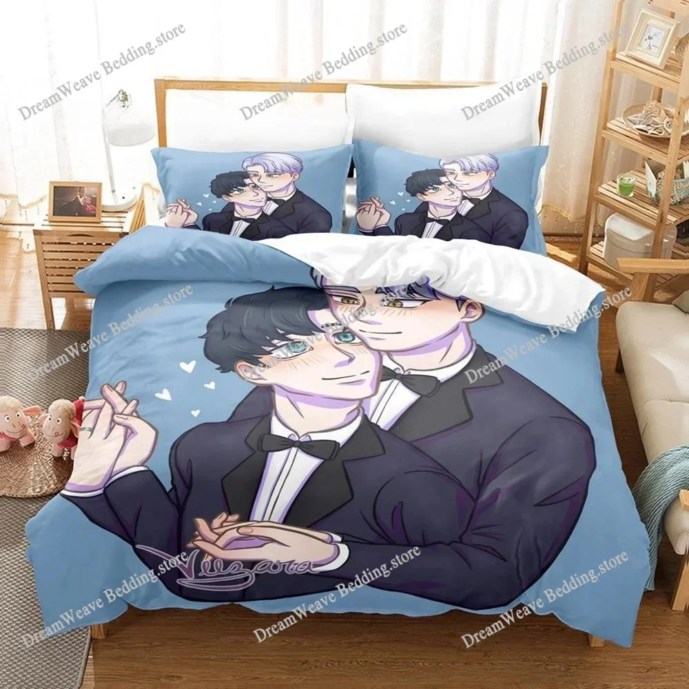 Home Textile Cartoons Cherry Blossoms After Winter Cover Duvet Cover Pillow Case Boy Polyester Bedding Set King Queen Twin Size9