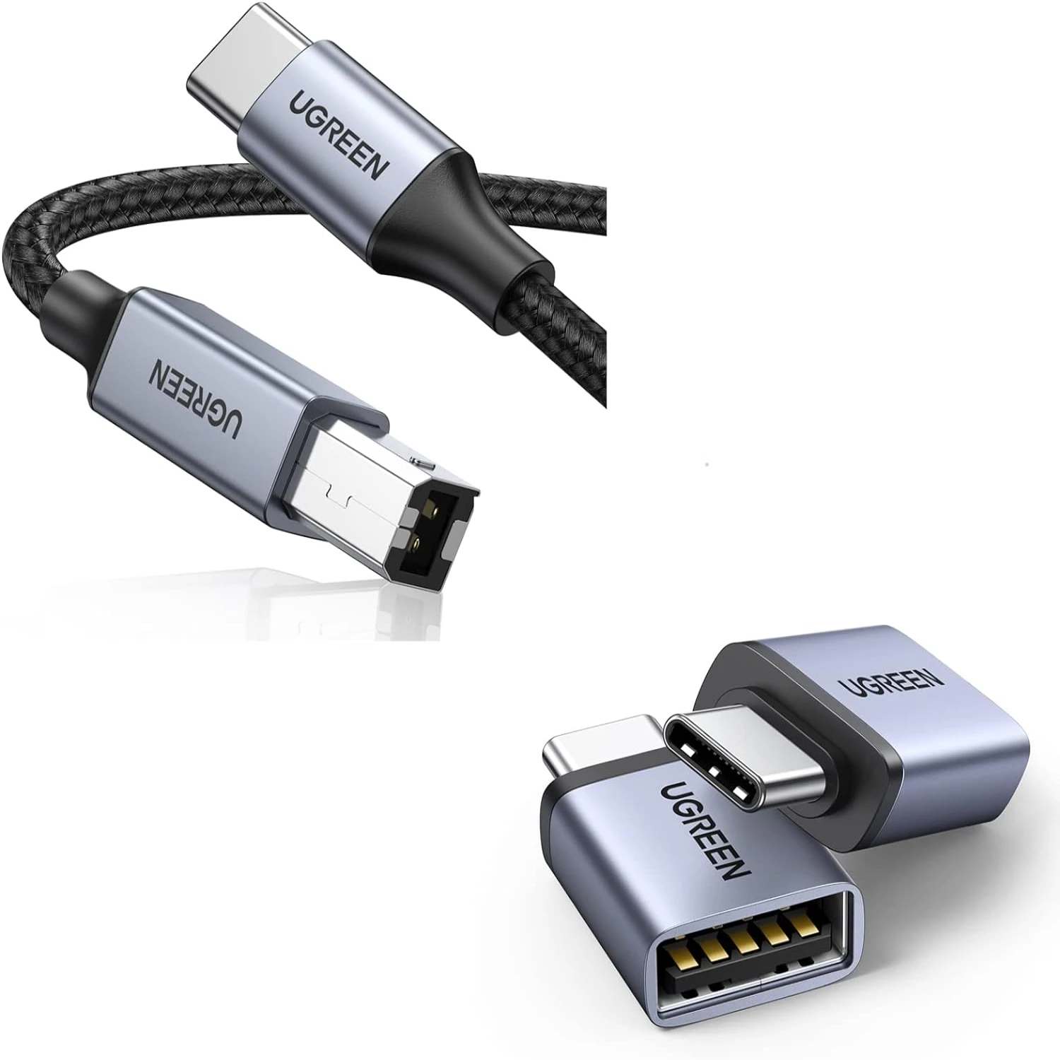 

Комплект из 2 высококачественных адаптеров USB B для кабелей принтера, длиной 3 фута