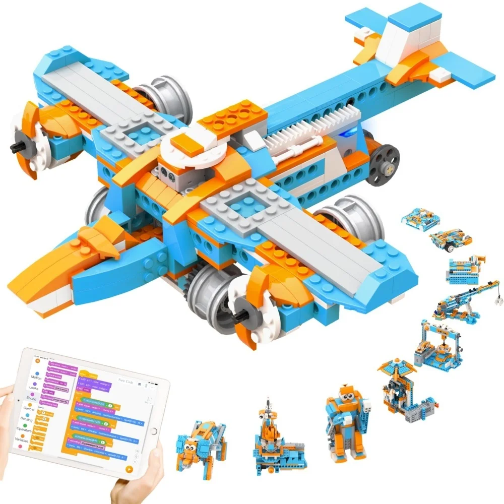 Ages 7+ DIY Mechanical Desk Home Decor Boys Gifts Robot Building Kit STEM Robotics Coding Kit Toys Projects Educational Toy Gift