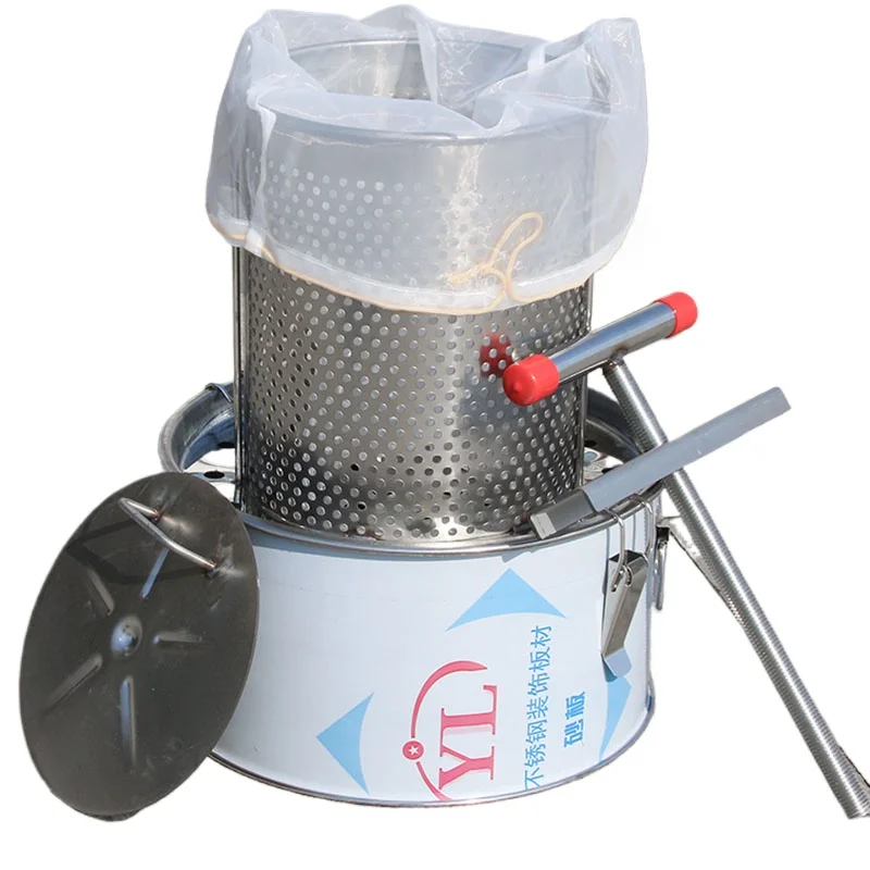 Beekeeping Equipment Beewax Press Storage Stainless Steel Beewax Press Honey Extractor Squeeze Sugar Juice Beekeeper Tools
