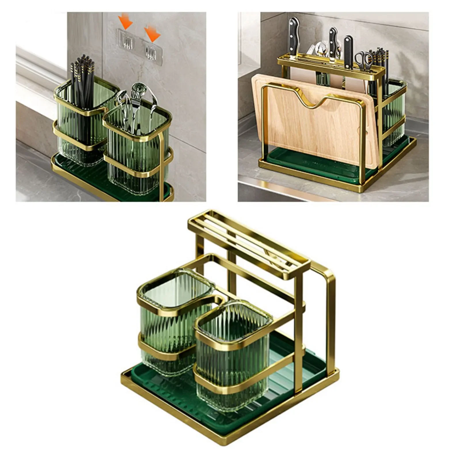 

Кухонные ножи, держатель для палочек для еды, многофункциональная посуда, разделочная доска, сушилка для ножей для столешницы