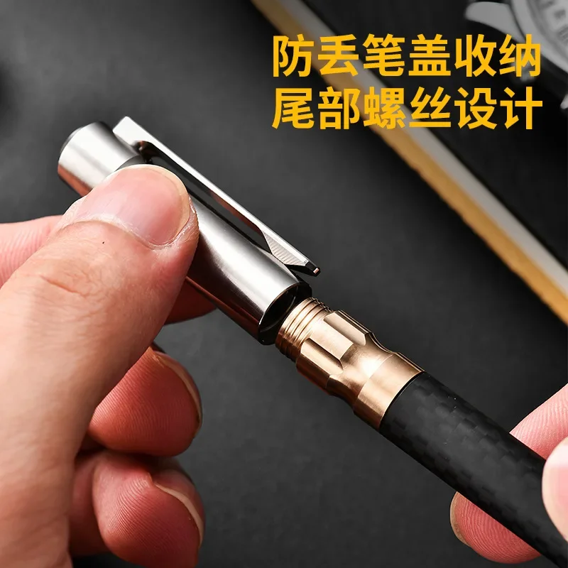 EDC Titanium Alloy Brass Pen With Collection Writing Multi-functional Portable Outdoor EDC Tools