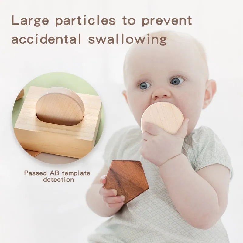 Puzzle en bois pour enfants, jouet éducatif, TeWindsor, blocs de bois naturels sûrs, construction de nuits, jeu empilable pour enfants, Montessori