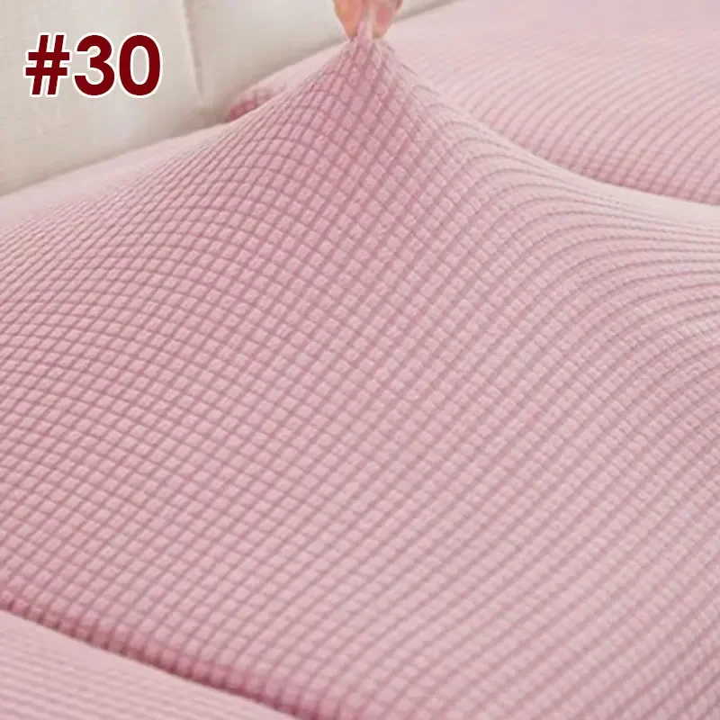 Polar Fleece Plaid DIY Fabric Thickened Elasticity By the Meter for Sofa Covers DIY Sewing Solid Color Plaid Winter Warm Textile