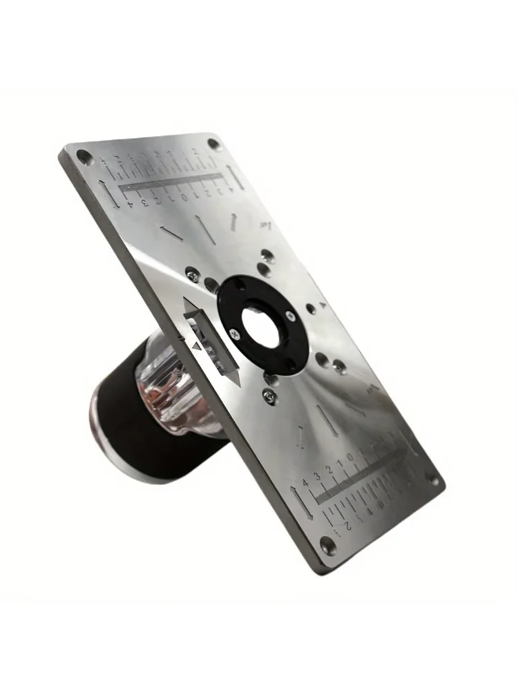 Router Table Insert Plate - Aluminum Plate with Rings for Woodworking Routing, Milling and Trimming Machines