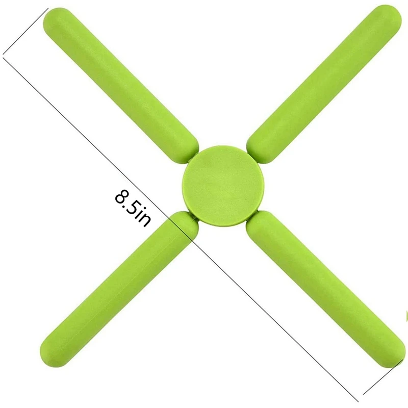 ABZV-3er-Pack faltbares Silikonstativ, rutschfestes faltbares Design, erweiterbarer Silikon-Topfhalter