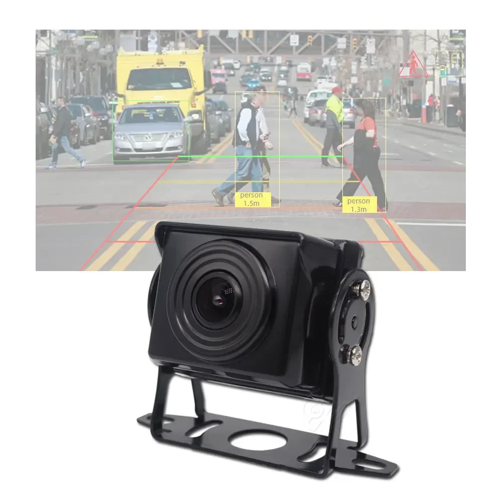 YYHC-1080p high-definition AI intelligent rear-view camera with blind spot detection of pedestrian vehicle voice safety driving