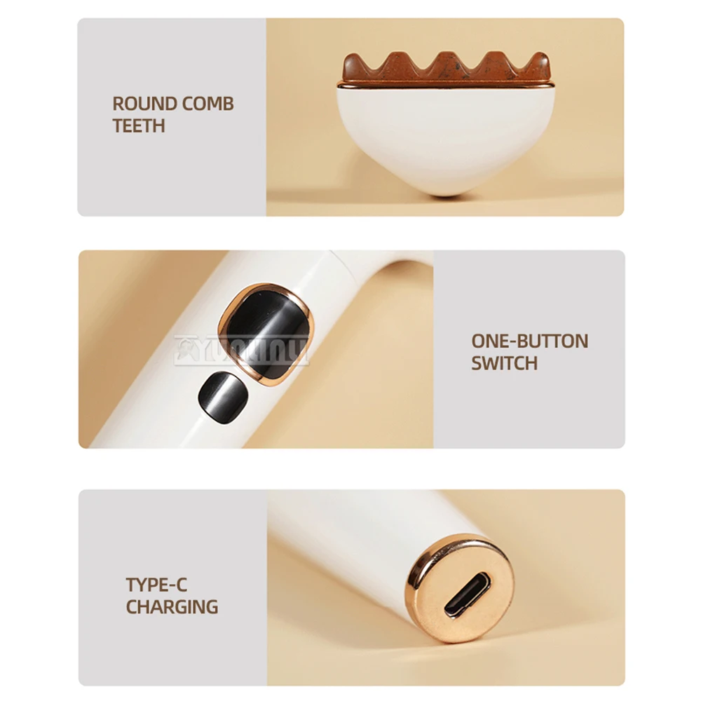 Yunlin Li Bianstone Intelligent Five-Tooth Comb Head Meridian Massager Heating Vibration Acupoint Massager Bianstone Comb