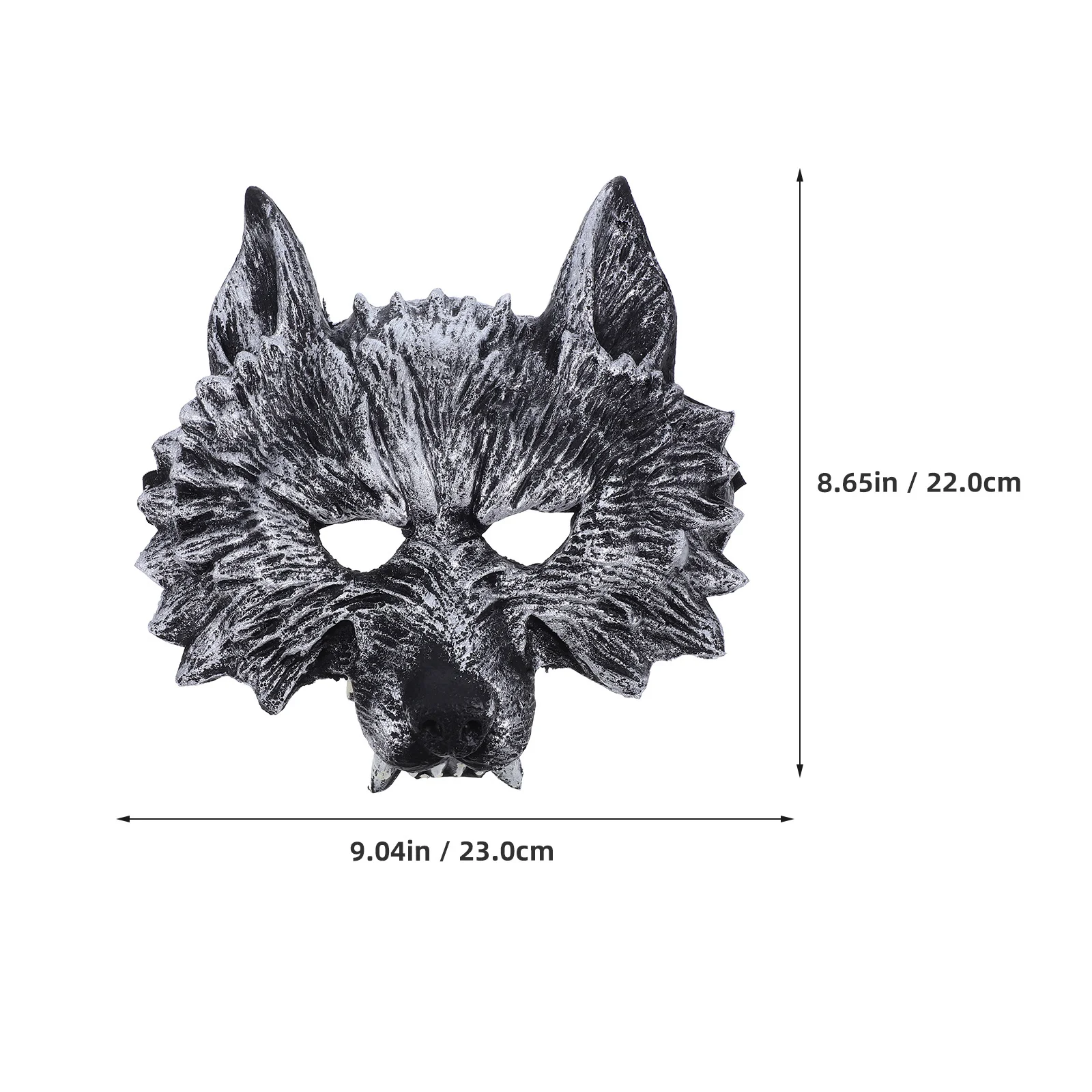 1 zestaw 1 Zestaw Maska Wilka Rękawice Winylowa Maska Horror Kostium Maski dla Kobiet i Mężczyzn na Halloween Imprezę Taneczną Występ Hip Hop Akcesoria do Odgrywania Ról