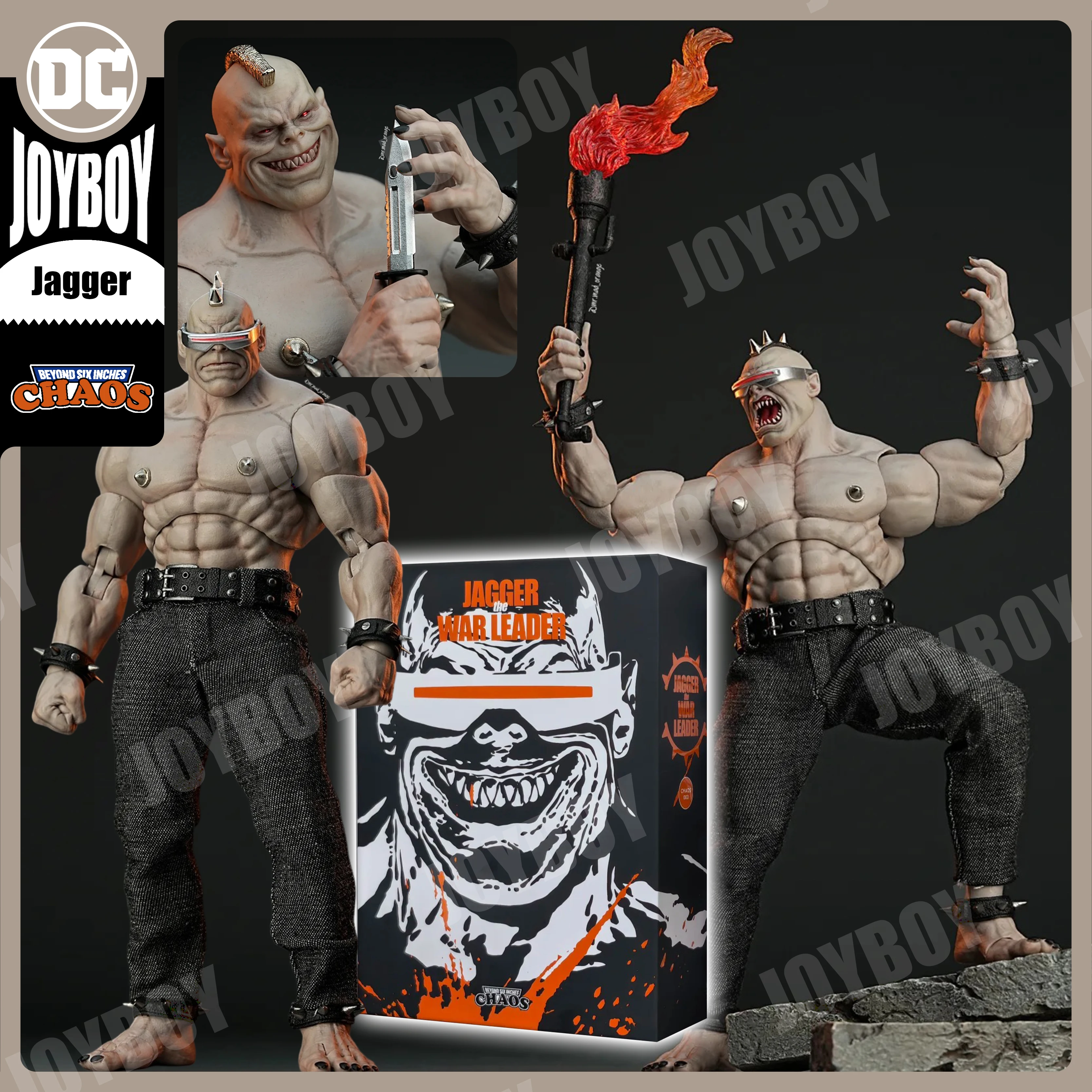 

Original CHAOS Studio Muff Toy 1/12 Jagger The War-leader Action Figure No.003 Figurine Collectible Model Custom Toys Gifts