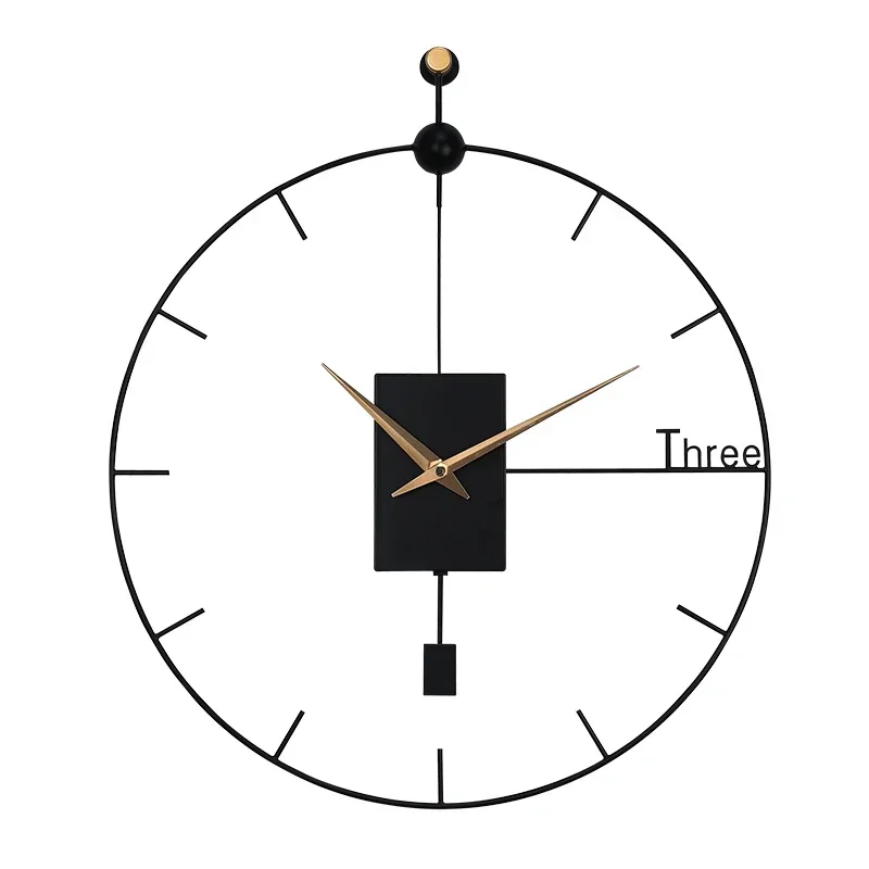 

Clock wall clock living room wall 2024 new modern simple decorative wall watch personalized fashion home high-end clock