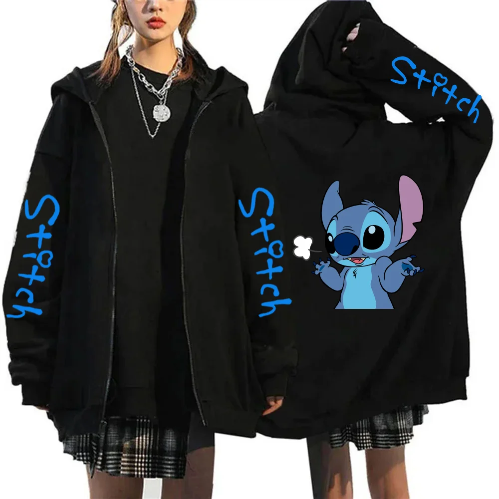 Women's Youth Sweatshirts MINISO Disney Princess 100th Anniversary Winter Jackets Coats Zip Hoodies and Sweatshirts New Products