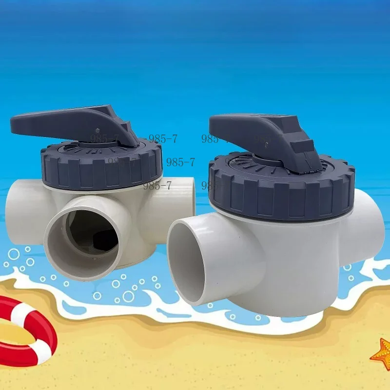 1.5 Inch PVC 3-Way Diverter Valve, Pool water flow splitter for plumbing and distribution systems