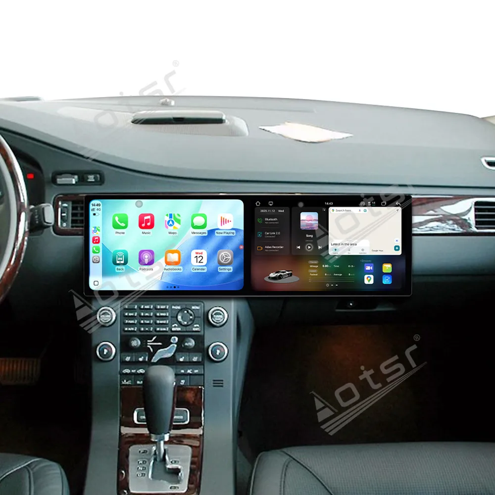 

Двойной 10,1-дюймовый авто carplay Android 15.0 для Volvo S80 2006, автомобильный радиоприемник, мультимедийный плеер, GPS-навигация, стерео, WIFI, головное устройство