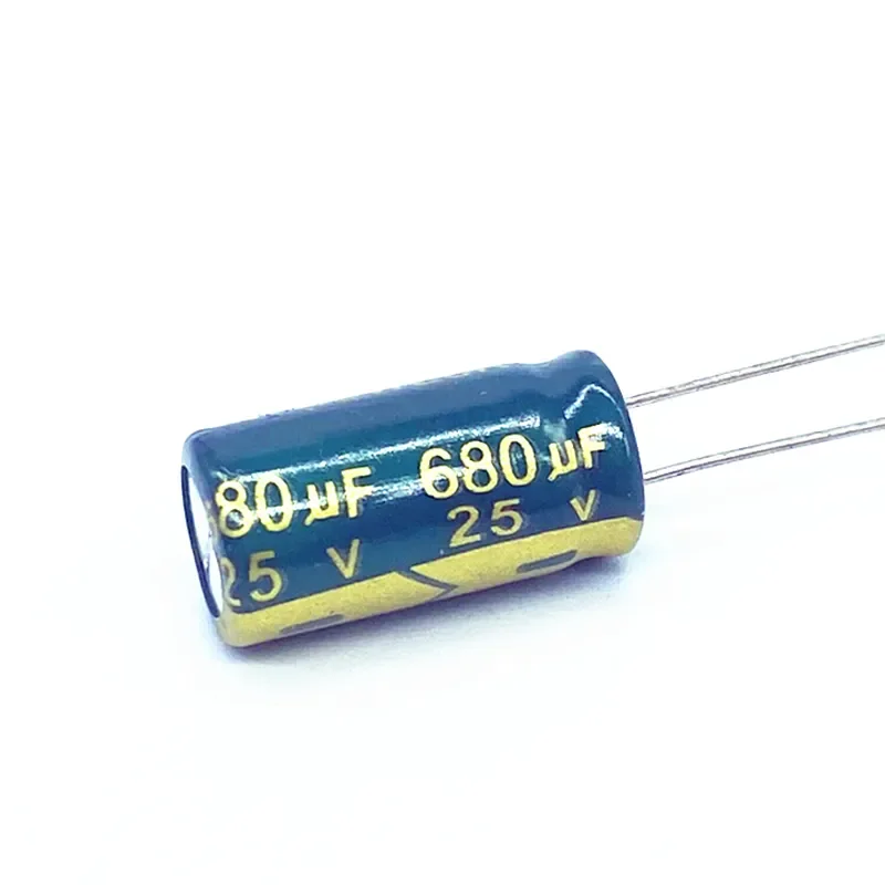 10pcs/lot 25V 680UF Low Impedance high frequency aluminum electrolytic capacitor size 8*16 680UF25V 20%